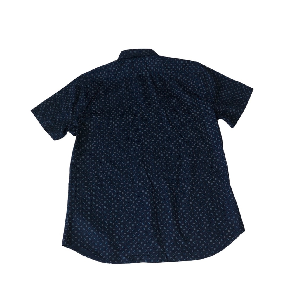 EXPRESS Men’s Blue Short Sleeve Button Front Shirt size XL - Picture 4 of 6